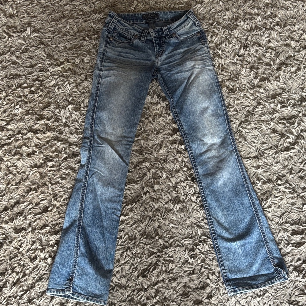 Silver Jeans Women's Flare Blue Denim